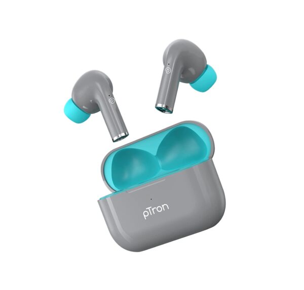 PTron Newly Launched Bassbuds Neo TWS Earbuds (Grey) Refurbished