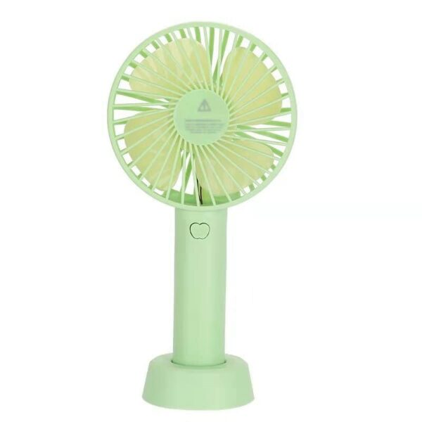 Portable USB Hand Fan Rechargeable Battery Operated Personal Table Fan Green