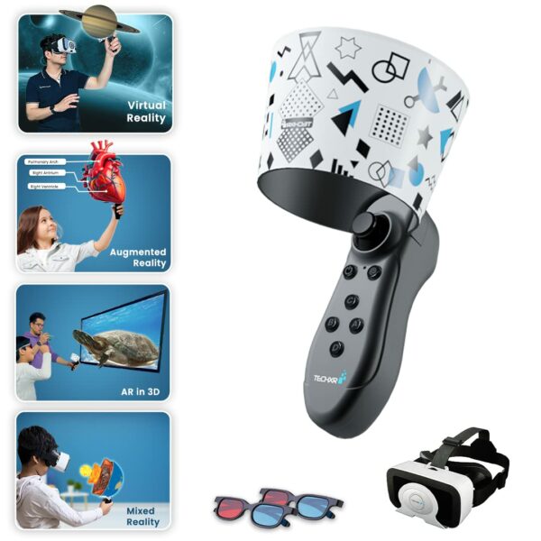 TECHXR SenseXR 6 DoF AR-VR Educational Controller [Free VR Headset & Free 3D Glasses]