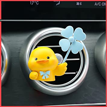 wolpin Car Decor for Car Dashboard Duckling with Fan Car Air Vent Interior  Decoration Accessories Decorative Showpiece for Desk Decoration, Cute Duck  with Fan - AddMeCart