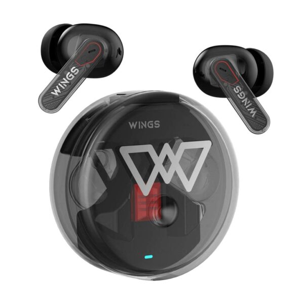 Wings Phantom 340 Best Low Latency 40ms Earbuds Touch Controls.