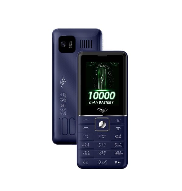 Itel Power 900 Power Bank Mobile Phone,10000 mAh with 7 Months Battery Back up, Deep Blue