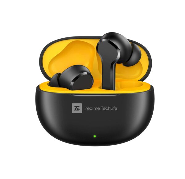 realme TechLife Buds T100 Bluetooth Truly Wireless in Ear Earbuds with mic (Black) - Refurbished
