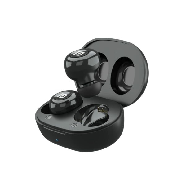 Portronics Harmonics Twins S3 Smart TWS Bluetooth 5.2 Earbuds (Black) Refurbished