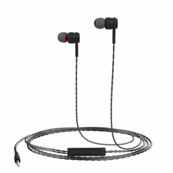 Portronics Conch Gama in-Ear Wired Earphone (Black)