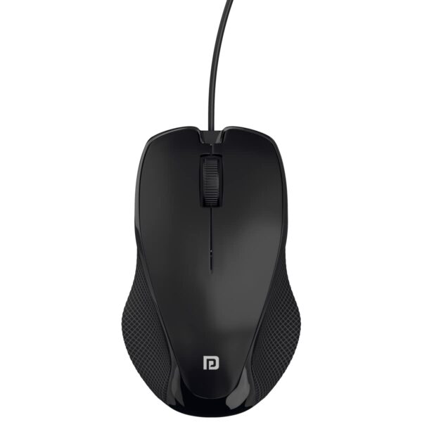 Portronics Toad 101 Wired Optical Mouse with 1200 DPI (Black)