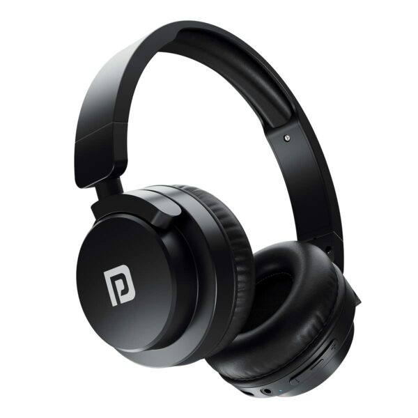 Portronics Muffs M2 Bluetooth Headphones Overear (Black)