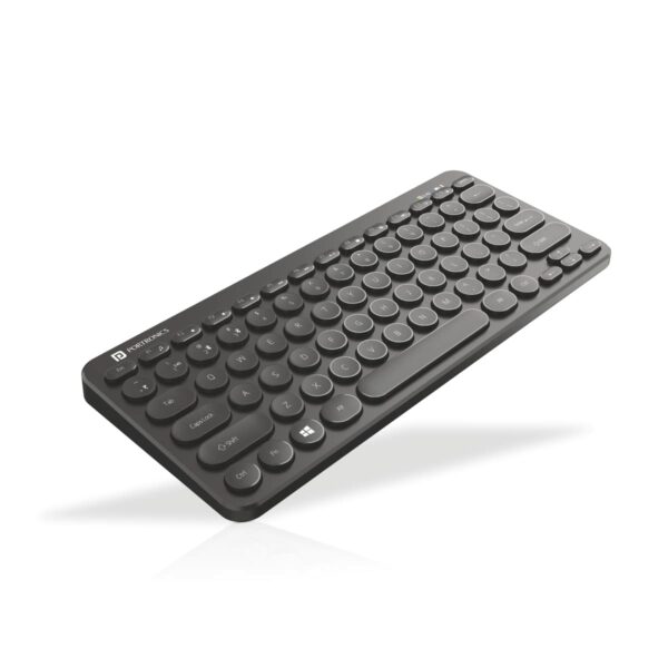 Portronics Bubble Multimedia Wireless Keyboard Shortcut Keys Function(Black)