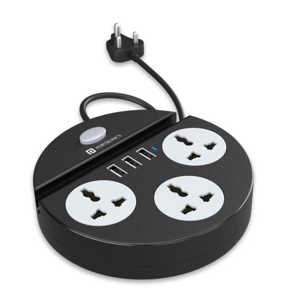 Portronics Power Plate 5 1500W Power Converter (Black)