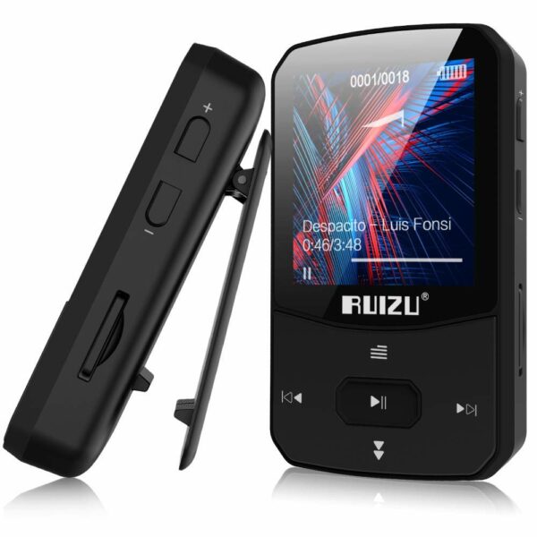 RUIZU X52 16GB Clip Mp3 Player with Bluetooth 5.0 16GB Lossless Sound Music Player