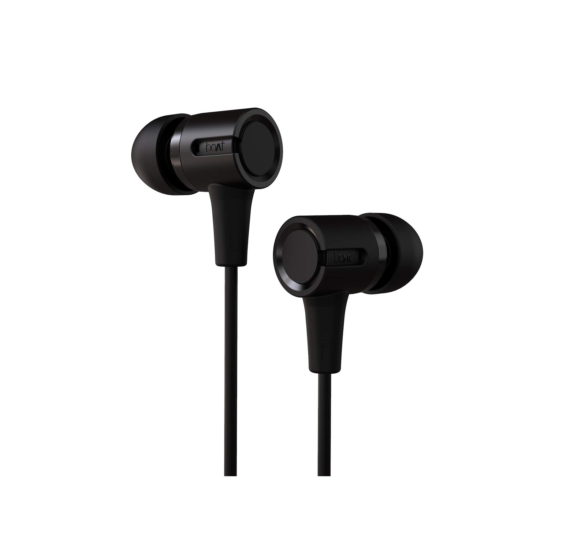 boAt Bassheads 102 in Ear Wired Earphones with Mic Charcoal Black AddMeCart