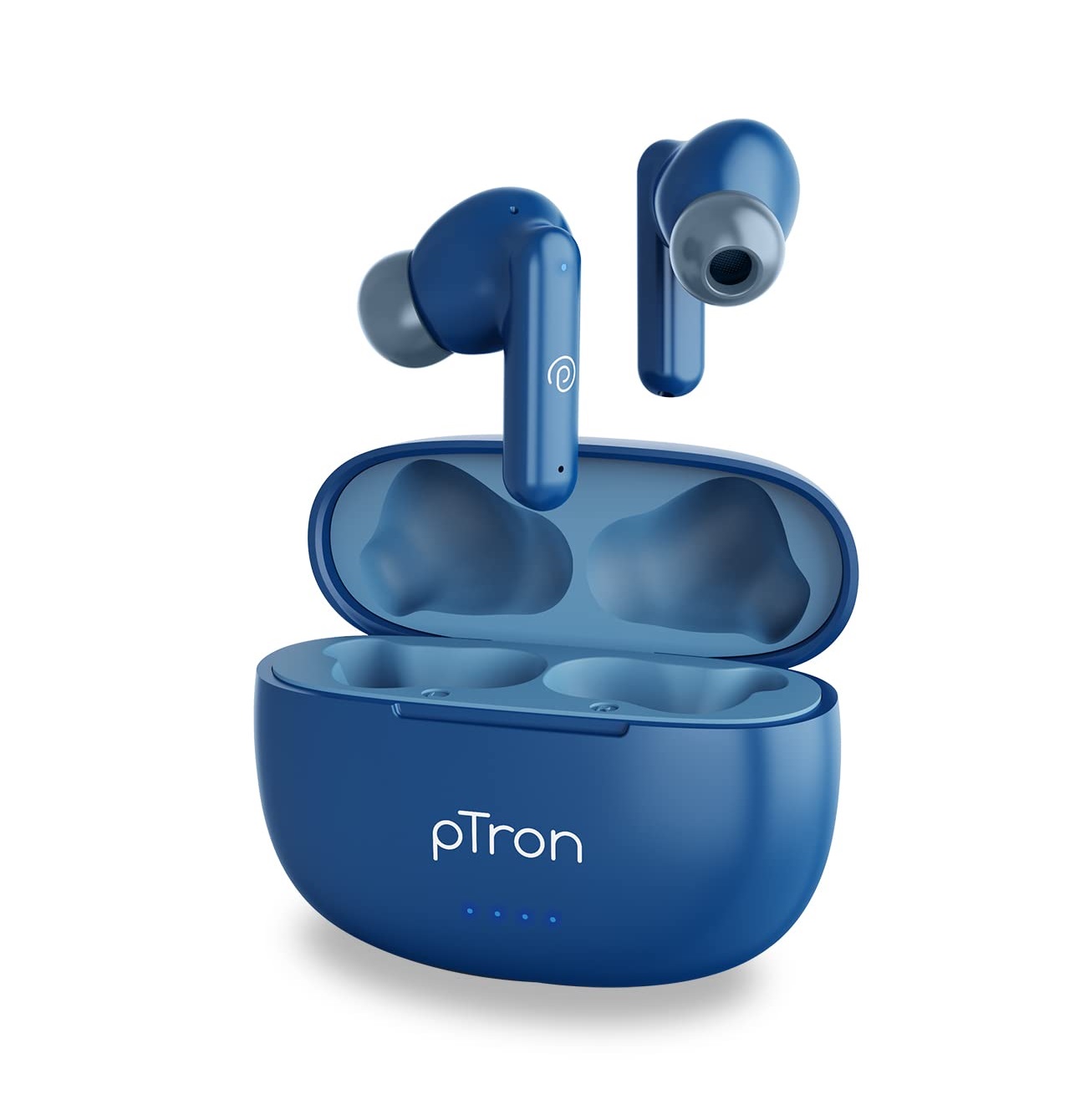 PTron Newly Launched Bassbuds Zen in Ear Wireless TWS Earbuds Blue