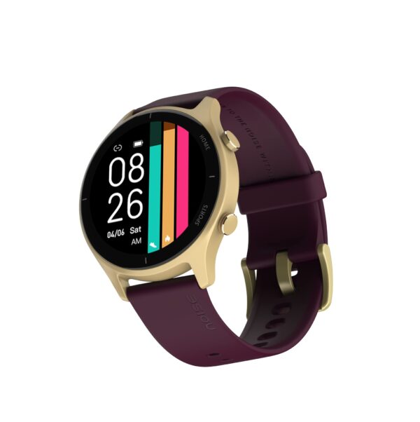 Noise Twist Bluetooth Calling Smart Watch with 1.38" TFT Biggest Display (Gold Wine)