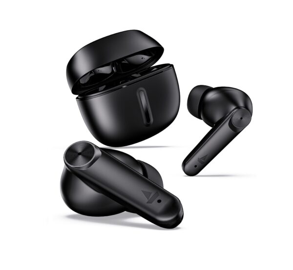 boAt Newly Launched Airdopes Max TWS Earbuds with 100 HRS Playtime (Carbon Black)
