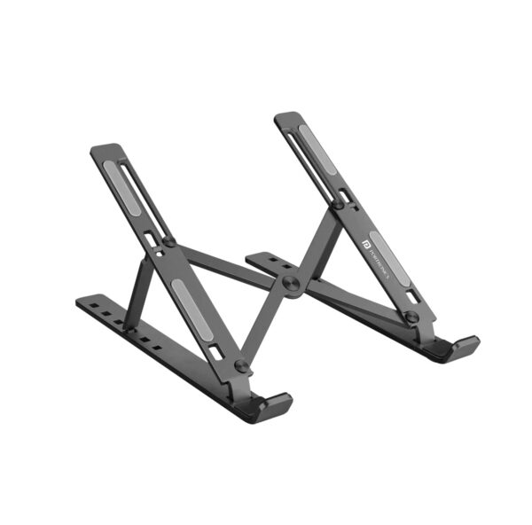 Portronics My Buddy K Portable Laptop Stand with Adjustable Height (Grey)