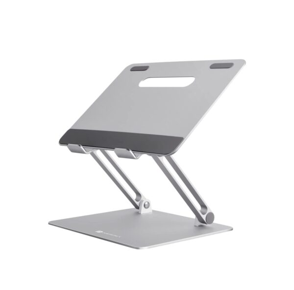 Portronics My Buddy K3 Portable Laptop Tabletop Stand (Silver)