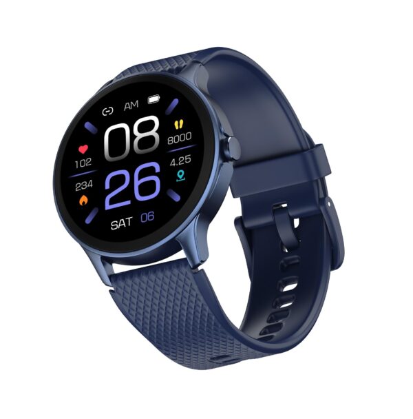Noise Arc Round Dial Smartwatch with 1.38" Heavy-Duty Display (Midnight Blue)