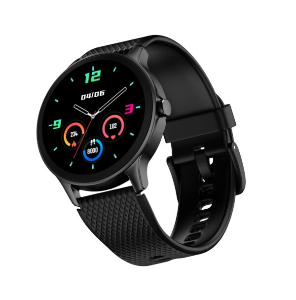 Noise Arc Round Dial Smartwatch with 1.38" Heavy-Duty Display (Jet Black)