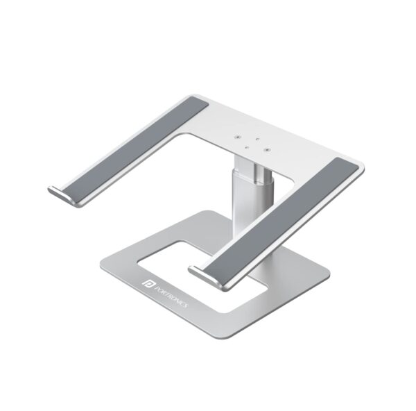 Portronics My Buddy K5 Portable Laptop Tabletop Stand (Silver)