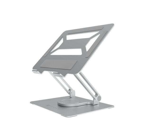 Portronics My Buddy K6 Portable Laptop Stand for Desk (Silver)