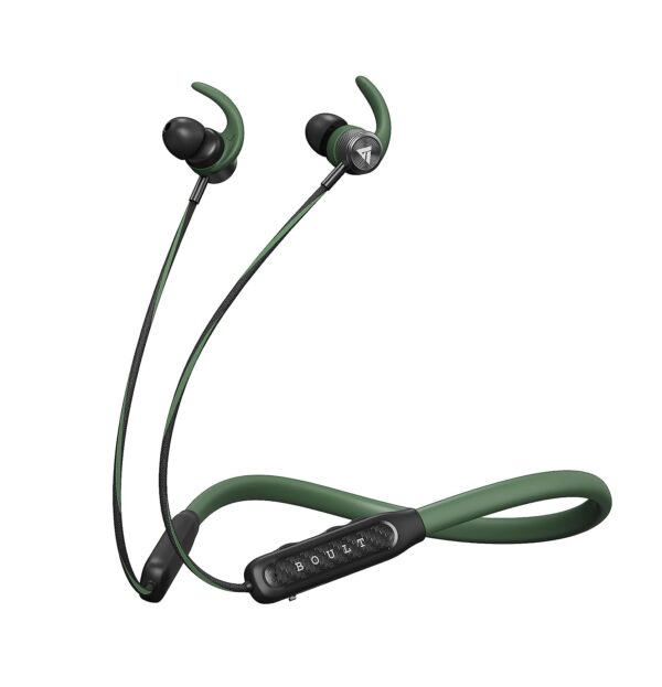 Boult Audio Newly Launched RCharge Wireless in Ear Bluetooth Neckband with ENC Mic (Green)