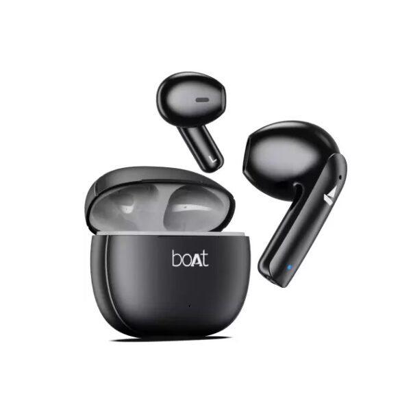 boAt Airdopes 100 with 50 Hours Playback (Opal Black, In the Ear)