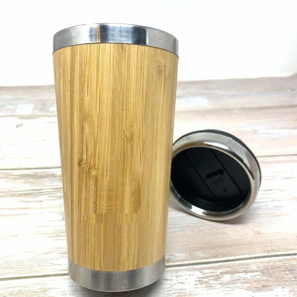 Bamboo Stainless Steel Coffee Mug Tumbler
