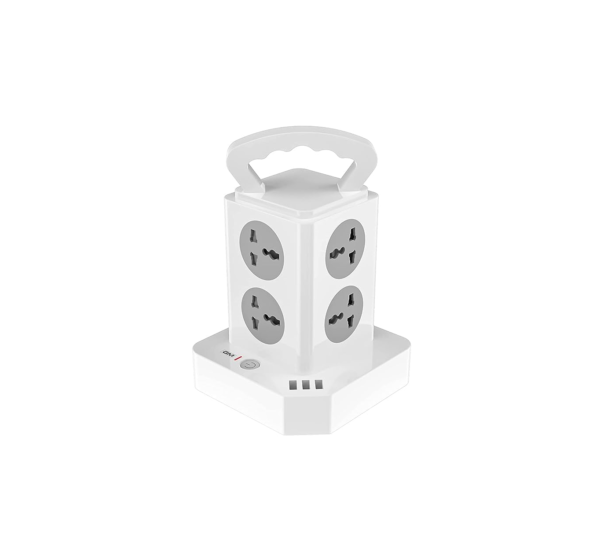 GM 3280 Cuba Power Strip with 2 USB 3.1A, Master Switch