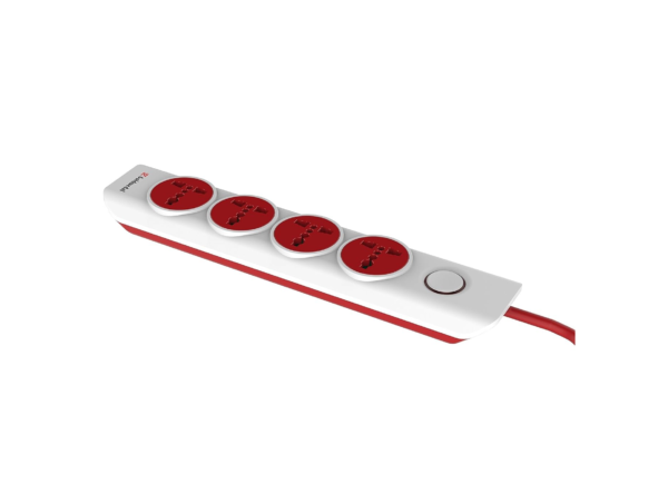 Goldmedal Curve Plus 205102 Plastic i-Design 4x1 Power Strip (White)