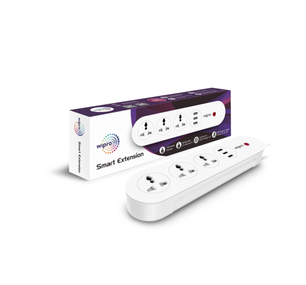 Wipro Smart USB Extension| Voice control with Alexa and Google Home