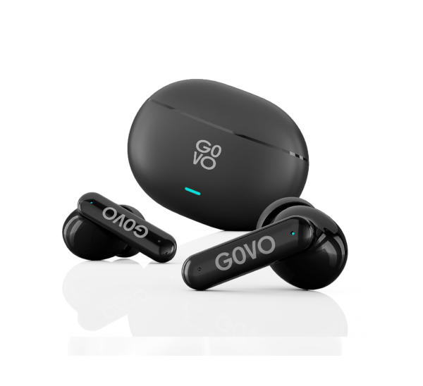 GOVO GoBuds 445 Wireless Earbuds with 72H Playtime (Platinum Black) Refurbished