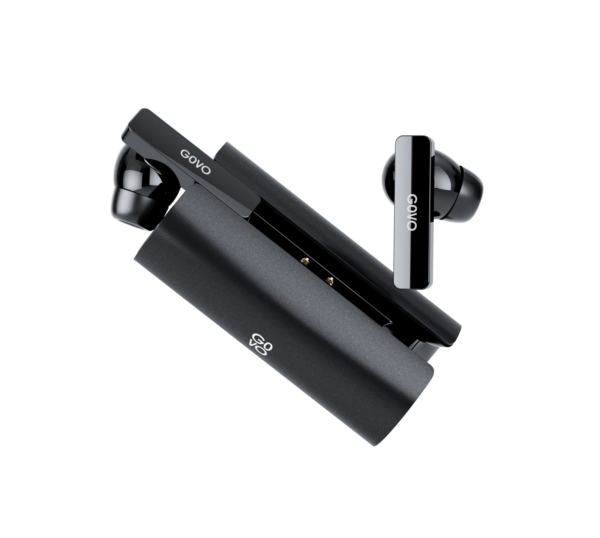GOVO GOBUDS 902 Super Bass, Waterproof IPX4, Passive Noise Cancellation (Platinum Black) Refurbished