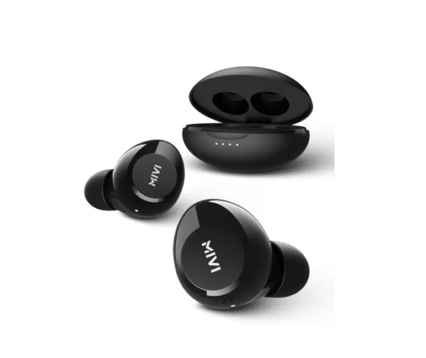 Mivi DuoPods K1 compact earbuds, AI-ENC,TWS with 42H Playtime (Bold Black, In the Ear)