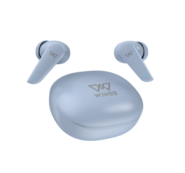 Wings Flobuds 100 Made in India Wireless Earbuds, Blue