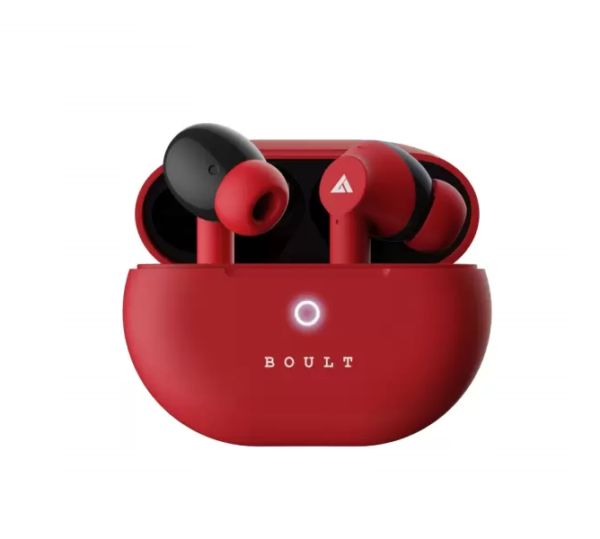 Boult Audio W40 with Quad Mic ENC, 48H Battery Life (Berry Red, True Wireless)