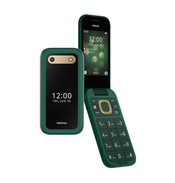 Nokia 2660 Flip 4G Volte keypad Phone, Lush Green