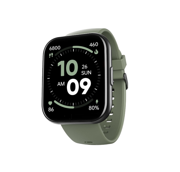 boAt Newly Launched Wave Active Smart Watch with 1.96" HD Display (Moss Green)