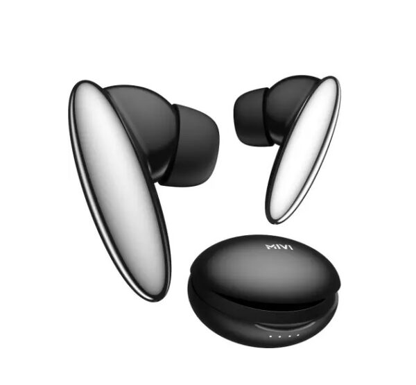Mivi DuoPods K6 TWS,Rich Bass,50H Playtime (Black, True Wireless)