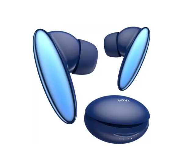 Mivi DuoPods K6 TWS,Rich Bass,50H Playtime (Blue, True Wireless)