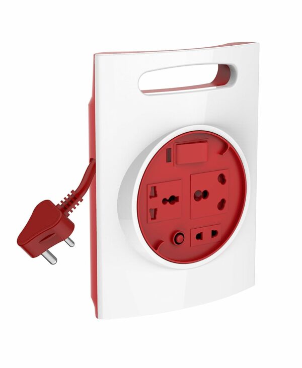 Goldmedal Curve Plus 205132 Plastic 16A G-Expert 3-Pin 3.5m High Grade Cable Extension Cord (White and Red)