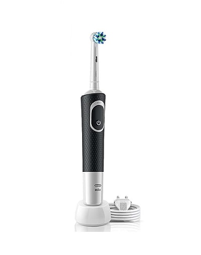 New Oral B Vitality 100 Black Criss Cross Electric Rechargeable Toothbrush