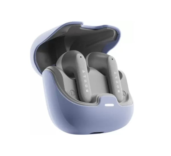 Boult Audio Z40 Pro with 100H Battery, Quad Mic ENC, Scratch Proof, Rubber Grip Design, 5.3v Bluetooth Headset (Lavender, True Wireless)