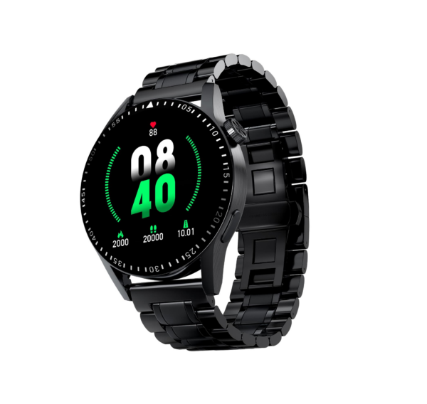 Fire-Boltt Talk 2 Pro Ultra 1.39" Round Display Stainless Steel Luxury Smart Watch (Black)