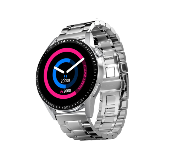 Fire-Boltt Talk 2 Pro Ultra 1.39" Round Display Stainless Steel Luxury Smart Watch (Silver)
