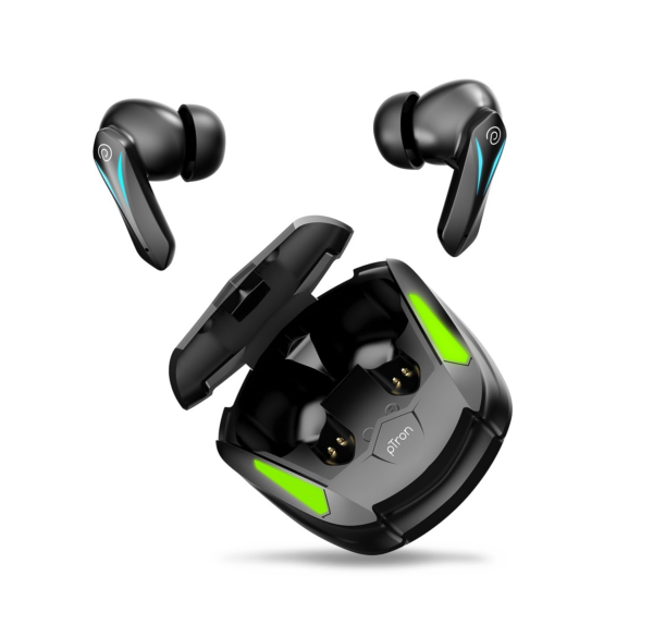 pTron Newly Launched Bassbuds B91 TWS Earbuds (Black) Refurbished