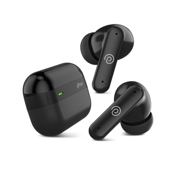 pTron Newly Launched Zenbuds 1 ANC Earbuds (Black)