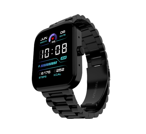 Fire-Boltt Ninja Call Encore Stainless Steel Smart Watch with Advanced 1.83” Full Touch Screen Display, Steel Black