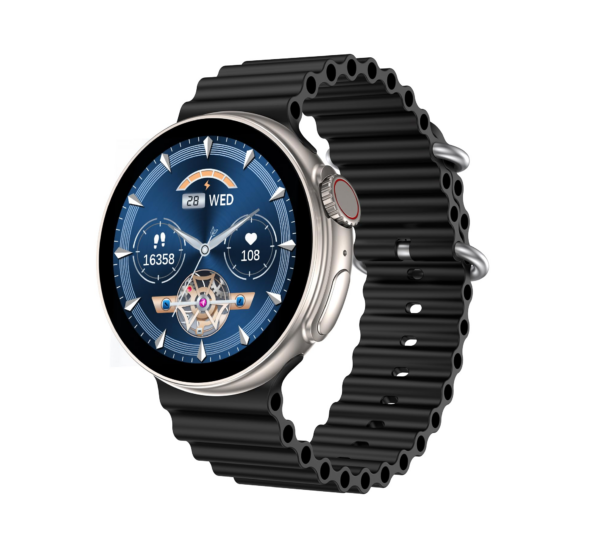 Fire-Boltt Asteroid 1.43” Super AMOLED Display Smart Watch (Silver Black)