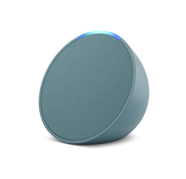 Echo Pop Smart speaker with Alexa and Bluetooth| Loud sound, balanced bass, crisp vocals| Green