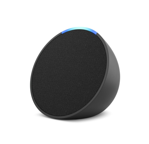 Echo Pop Smart speaker with Alexa and Bluetooth| Loud sound, balanced bass, crisp vocals| Black